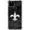 NFL New Orleans Saints Black & White Google Pixel 5 Clear Case
